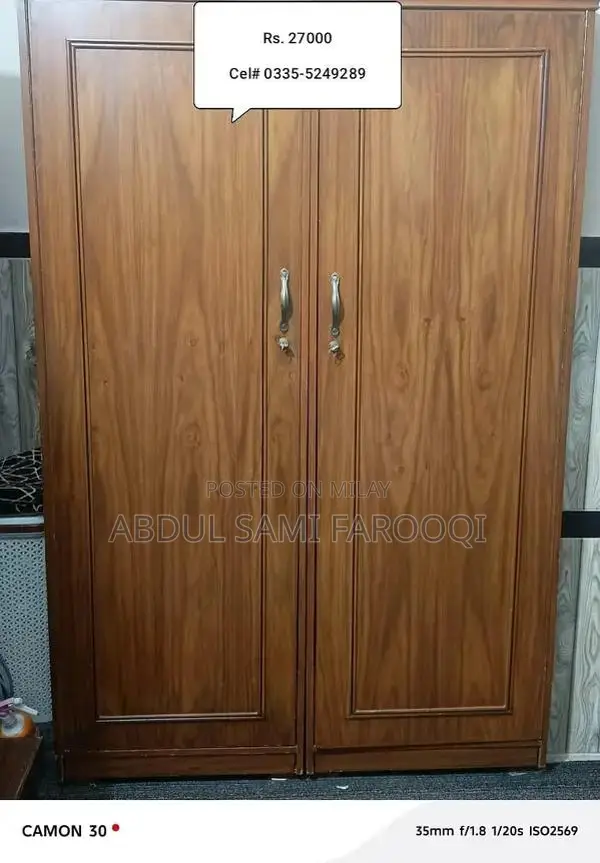 Premium Wood King Size Bed with Dressing Table and Double Wardrobe