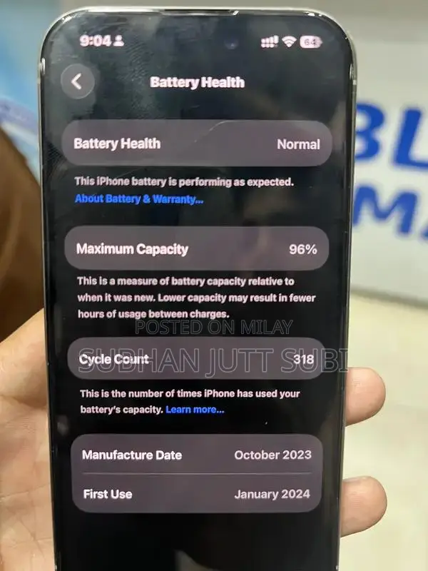 Apple iPhone 15 Pro Titanium Dual PTA 128GB Smartphone