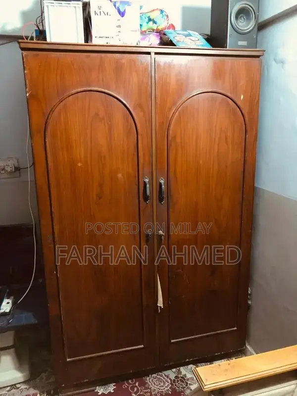 Wooden Wardrobe Cupboard - Sturdy and Polished