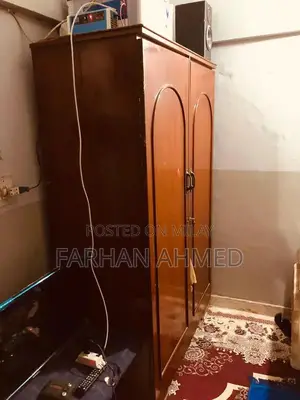 Wooden Wardrobe Cupboard - Sturdy and Polished