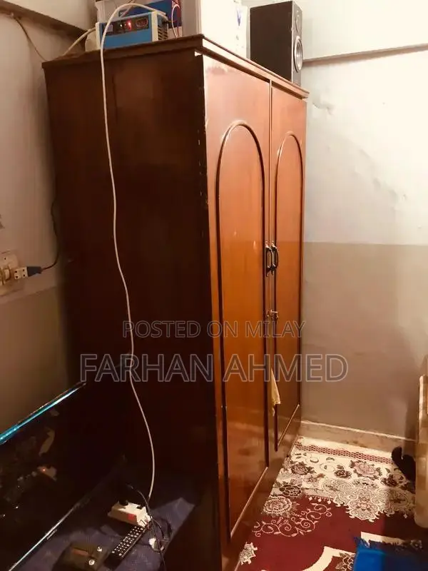 Wooden Wardrobe Cupboard - Sturdy and Polished