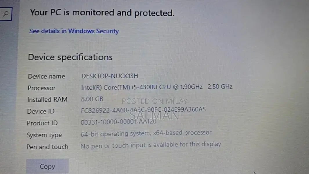 Dell Laptop - Intel i5 4th Gen, 8GB RAM, Ideal for Home & Office