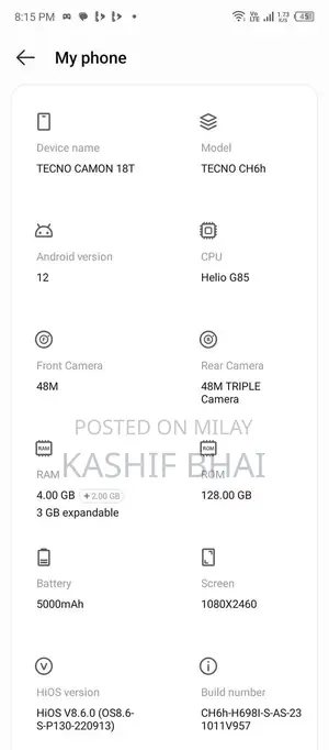 4+4 RAM 128GB Smartphone with Enhanced Storage