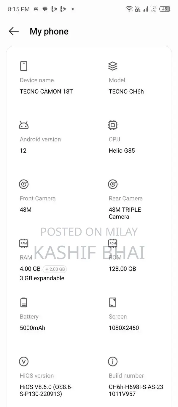 4+4 RAM 128GB Smartphone with Enhanced Storage