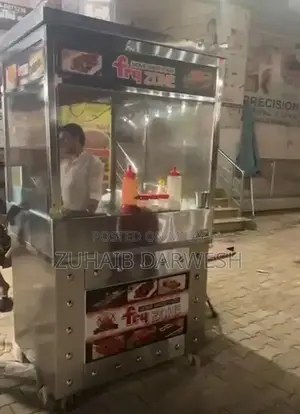 Mobile Street Food Fries and Burger Stall with Commercial Cooking Equi
