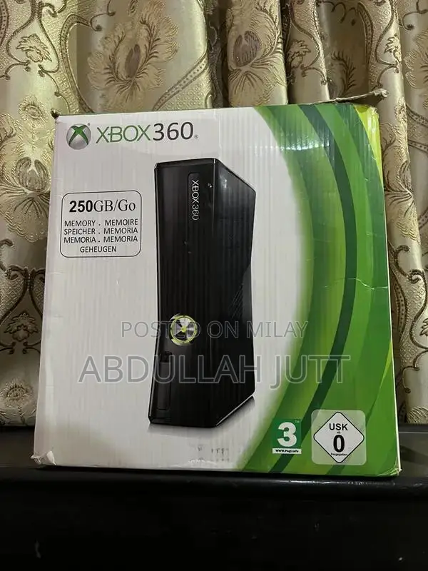 Xbox 360 Slim 250GB Gaming Console with Wireless Controllers