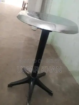 Photo - Silver Steel Stool - Durable Industrial Design