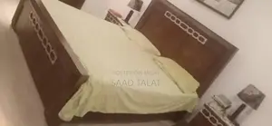 Photo - King Size Bed Frame with Matching Side Table Set