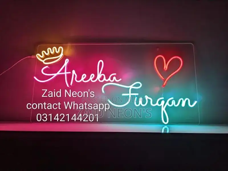 Custom Neon Light Sign - Personalized Decorative Lighting
