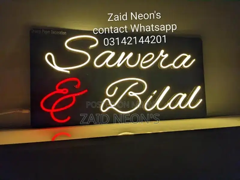 Custom Neon Light Sign - Personalized Decorative Lighting