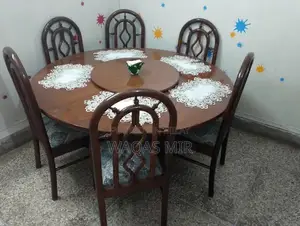 Round Wooden Dining Table - Perfect Condition