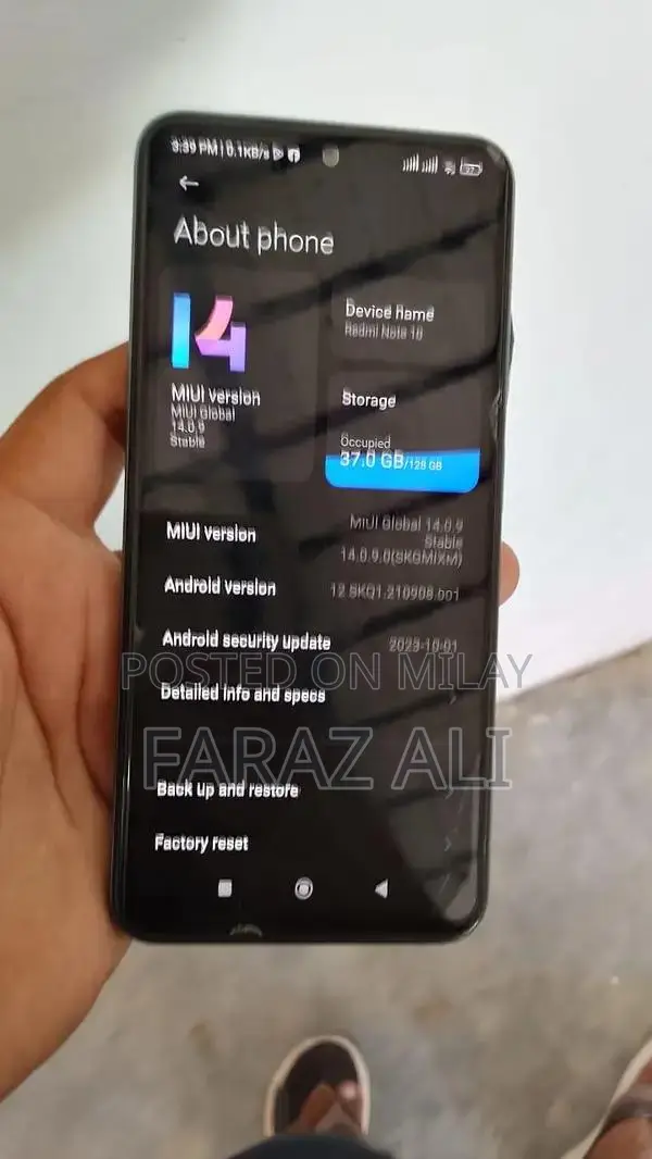 Redmi Note 10 Smartphone - 6GB RAM 128GB Storage