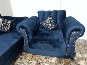 Modern Sofa Set with Side Chairs and Cushions