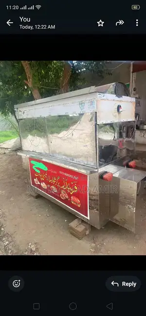 Commercial Food Counter with Fryer - 16L Automatic Stainless Steel Sys