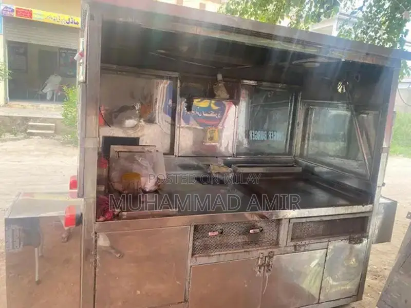 Commercial Food Counter with Fryer - 16L Automatic Stainless Steel Sys