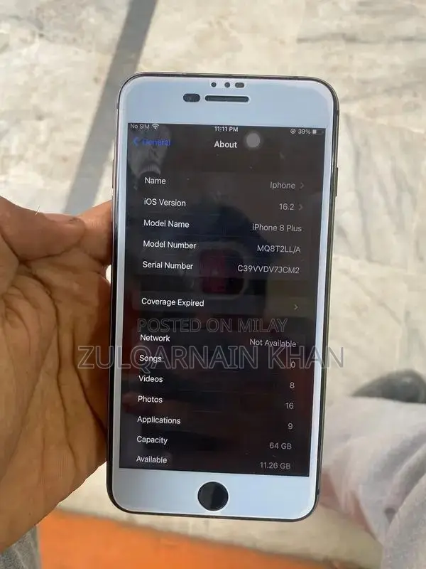 Apple iPhone 8 Plus Smartphone - 64GB Storage, JV Model