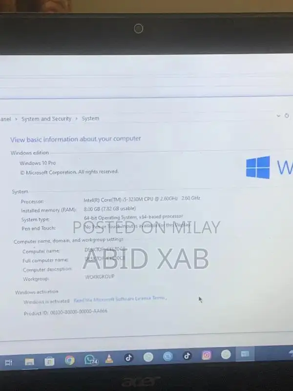 Intel Core i5 3rd Gen Laptop with SSD Storage