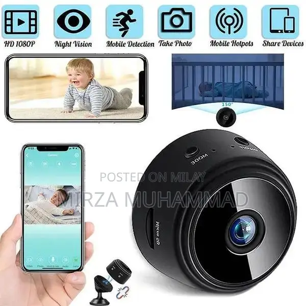 A7 Mini WiFi Security Camera with 1080P HD Recording