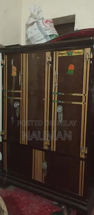 Photo - Metal Armoire Wardrobe in Excellent Condition