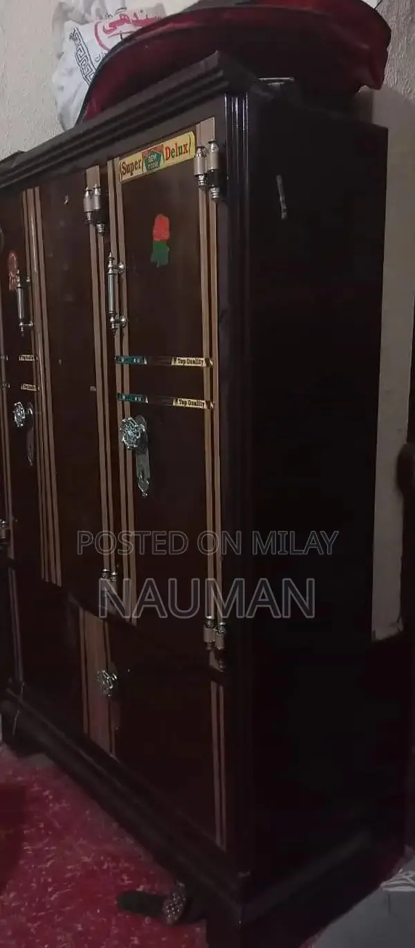 Metal Armoire Wardrobe in Excellent Condition