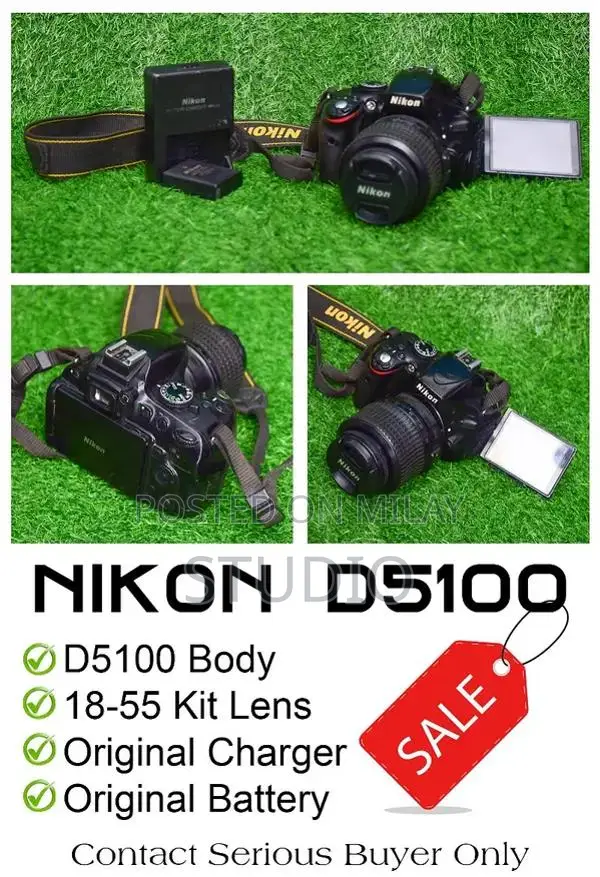 Nikon D5100 Digital SLR Camera with 18-55mm Lens