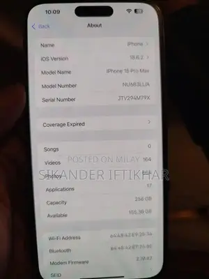 Apple iPhone 15 Pro Max 256GB Dual eSIM Smartphone