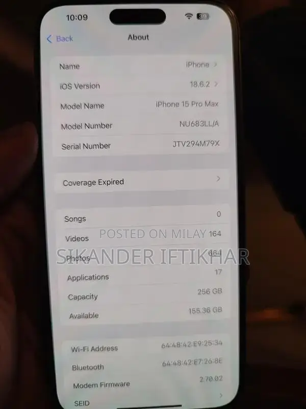 Apple iPhone 15 Pro Max 256GB Dual eSIM Smartphone