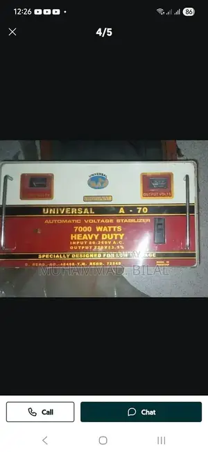 7000W Universal Silver Voltage Stabilizer for AC