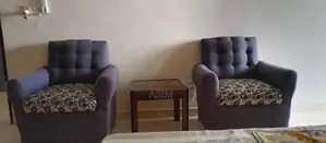 Elegant 5-Seater Sofa Set with Matching Glass-Top Tables