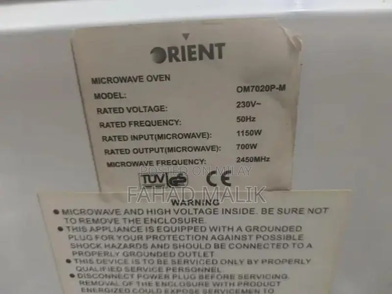 Orient Microwave Oven - Compact Kitchen Appliance