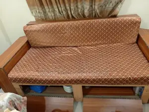 Three-Seater Convertible Sofa with Storage Cabinets