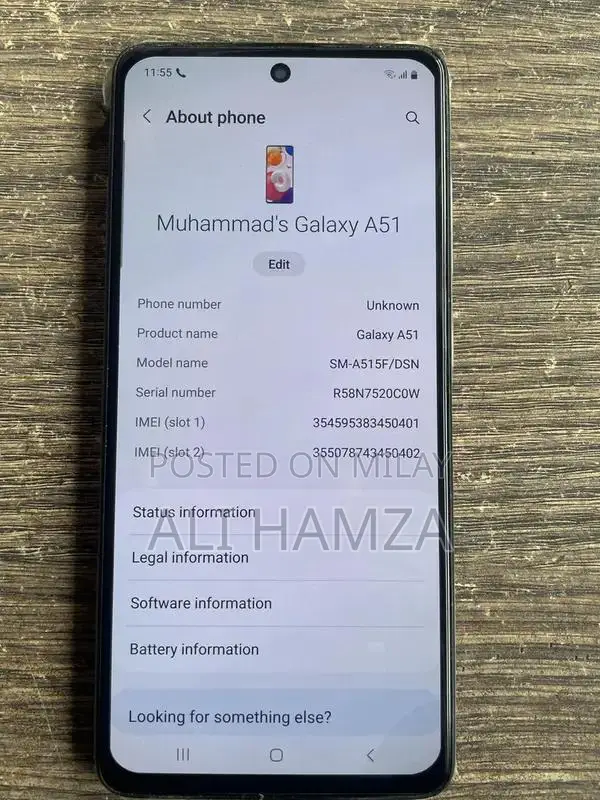 Samsung Galaxy A51 Mid-Range Smartphone with Large Storage