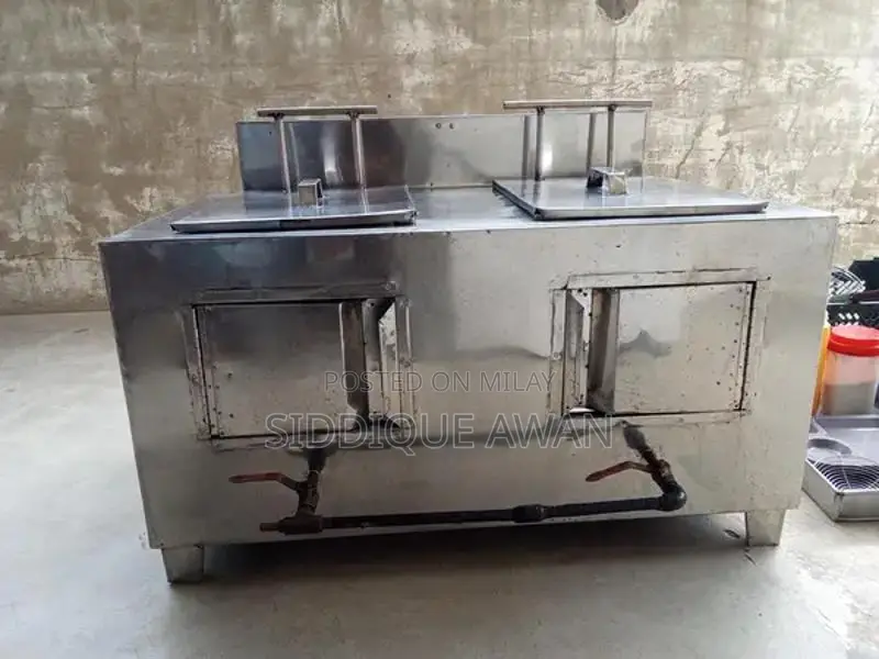 Commercial Double Fryer with Accessories for Restaurant/Kitchen