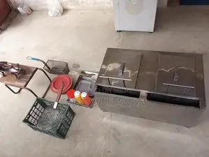 Commercial Double Fryer with Accessories for Restaurant/Kitchen