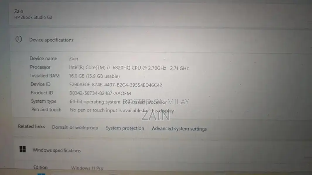 Intel Core i7 ZBook High-Performance Laptop