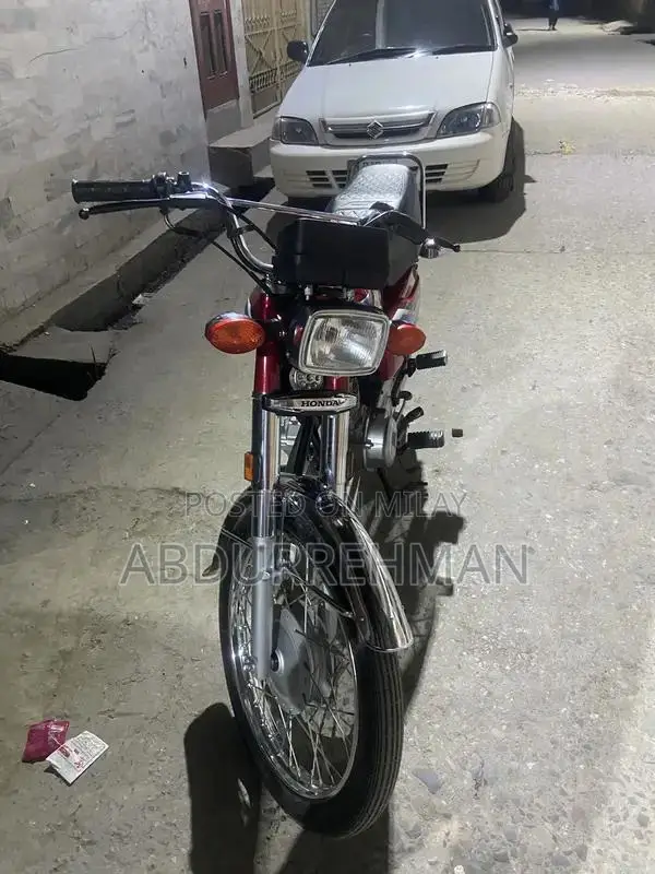 Honda 125 Motorcycle 2024 Model Red Sport Bike