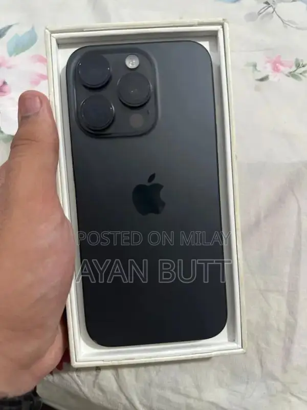 Premium Apple Smartphone 128GB Black Titanium Edition