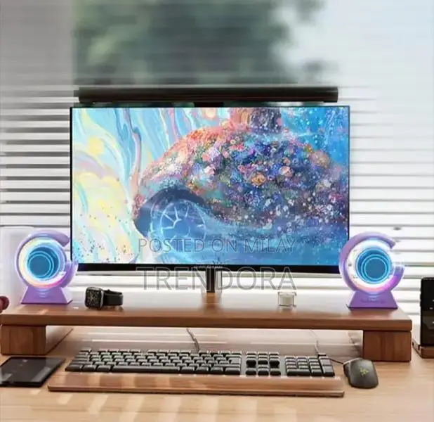 LED Touch Lamp Wireless Speaker with Voice Control