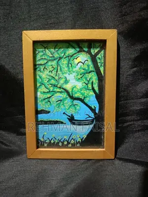 Photo - Handmade Acrylic Painting: Peaceful Nature Landscape