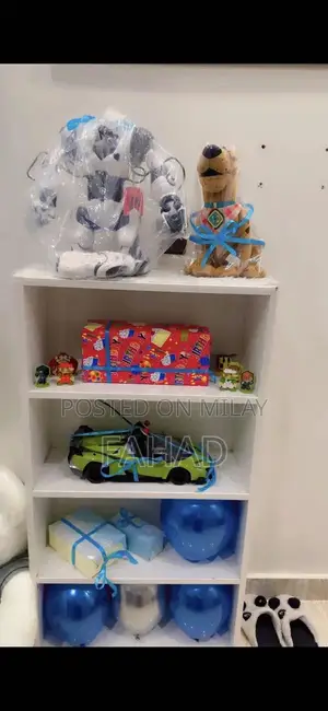 King Size Wooden Bed with Side Tables and Matching Curtain