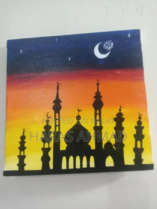Decorative Mosque Canvas Painting - Islamic Art Wall Decor