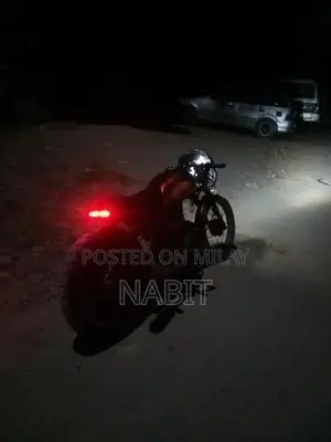 Custom Modified Motorcycle with Extended Frame and Akrapovic Exhaust