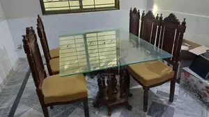 6-Seater Wooden Dining Table in Excellent Condition