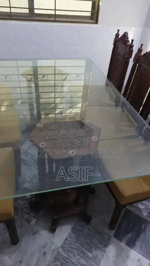 6-Seater Wooden Dining Table in Excellent Condition