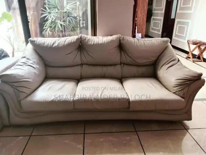 5-Seater Leathrite Sofa Set with Sturdy Frame