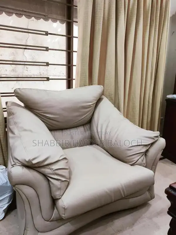 5-Seater Leathrite Sofa Set with Sturdy Frame