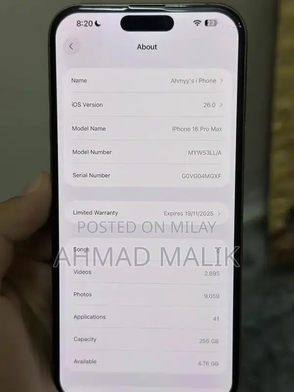 Pro Max Smartphone Desert Titanium 256GB