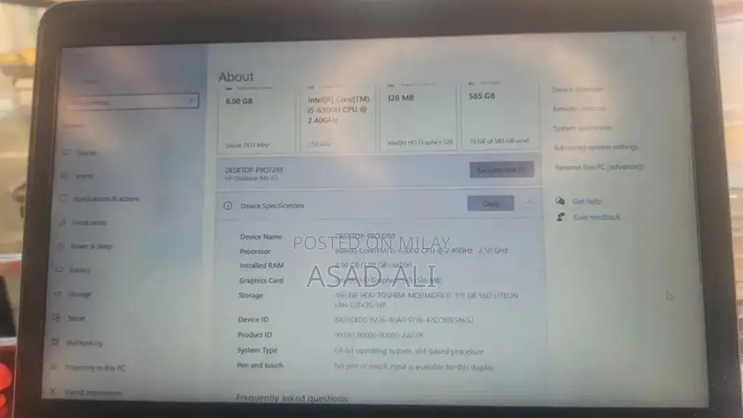 HP Laptop with Graphics Card - Used Condition