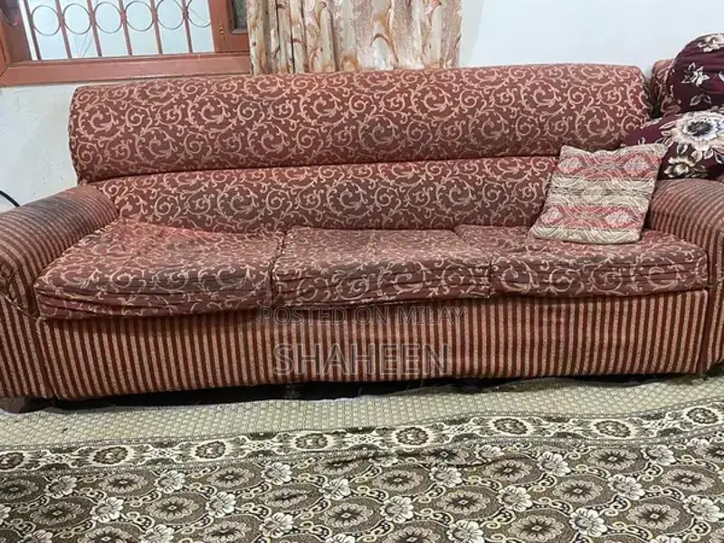 Large Comfortable 7-Seater Living Room Sofa Set