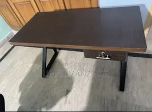 Office Table with Integrated Locker for Work and Study